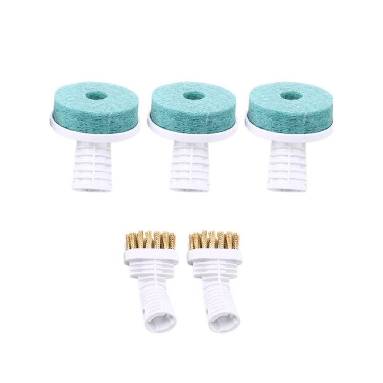Per Xiaomi Youpin Deerma DEM-ZQ610 Set di accessori per la pulizia della macchina, 2 Copper Wire Brushes + 3 Cleaning Heads Per Xiaomi Youpin Deerma DEM-ZQ610 Set di accessori per la pulizia della macchina, 2 Copper Wire Brushes + 3 Cleaning Heads